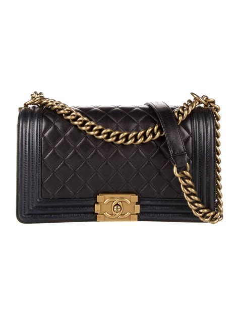 chanel boy mini black